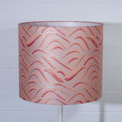 Drum Lamp Shade - W09 ~ Peach Hills, 35cm(d) x 30cm(h)