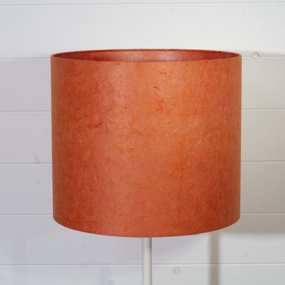 Drum Lamp Shade - P63 - Terracotta Lokta, 35cm(d) x 30cm(h)