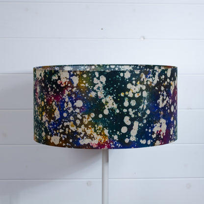 Drum Lamp Shade - B109 ~ Batik Galaxy, 40cm(d) x 20cm(h)