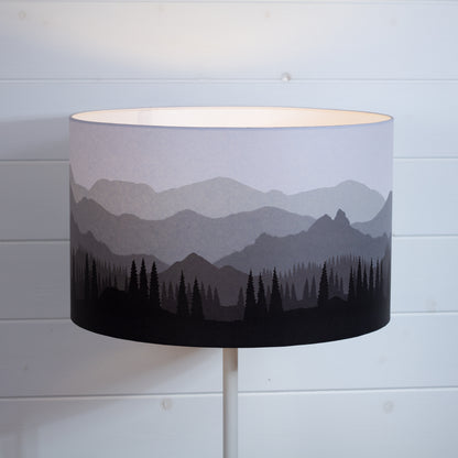 Landscape #4 Print Drum Lamp Shade 40cm(d) x 25cm(h) - 7 Colour Options