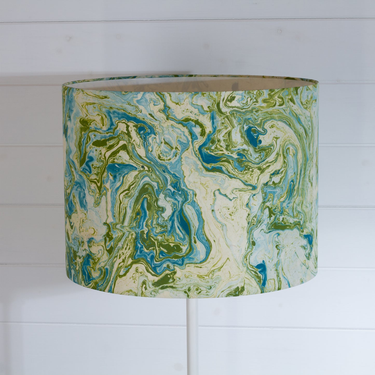 Drum Lamp Shade - B133 ~ Atlas Marble, 40cm(d) x 30cm(h)