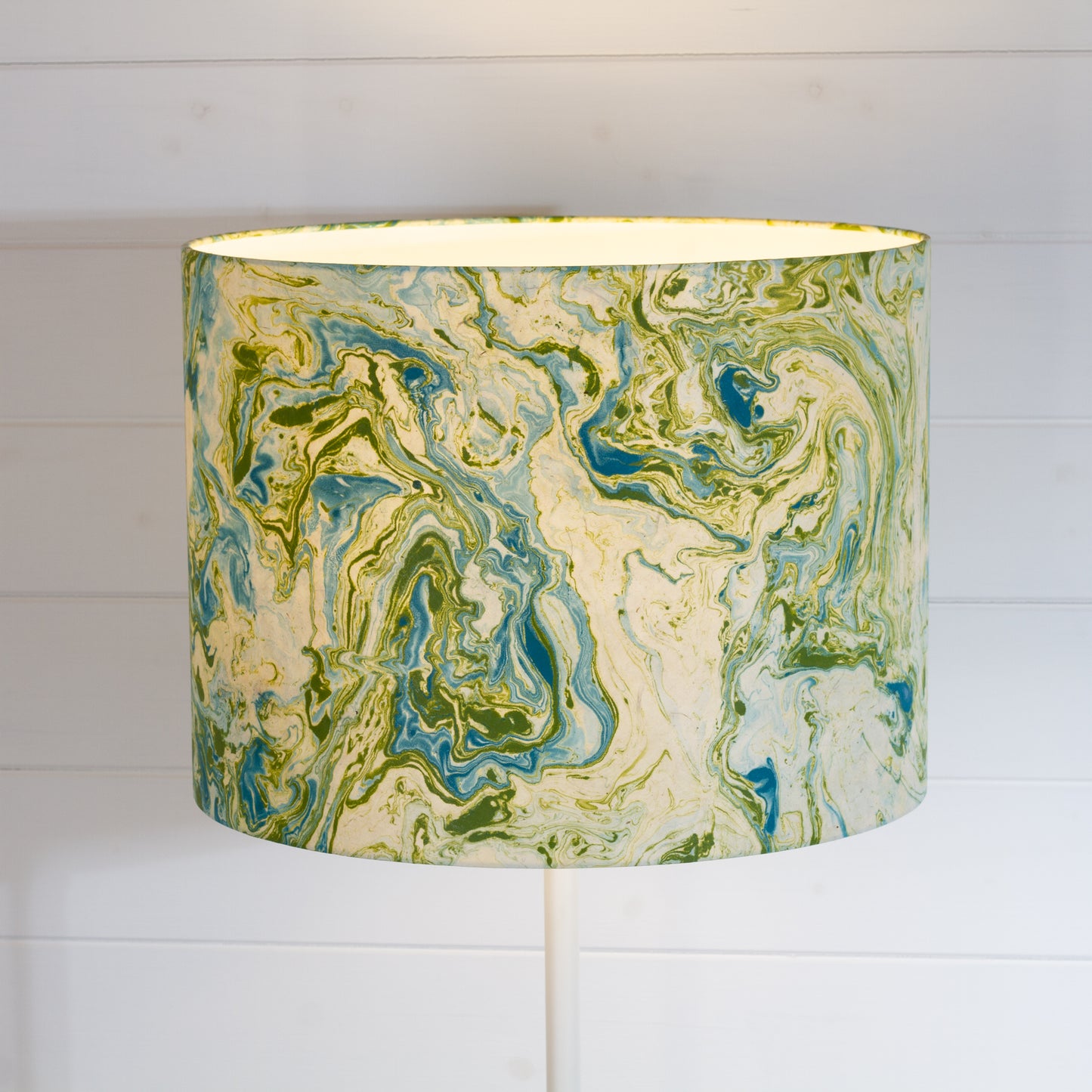 Drum Lamp Shade - B133 ~ Atlas Marble, 40cm(d) x 30cm(h)