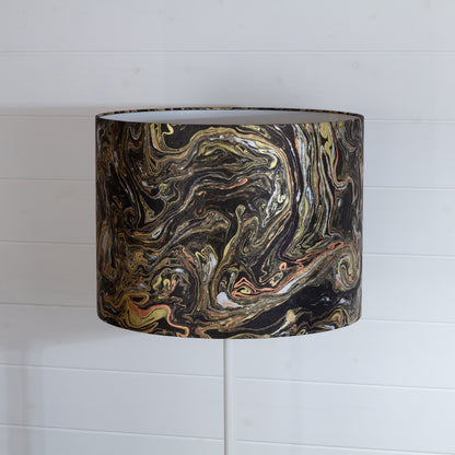 Drum Lamp Shade - B132 ~ Metallic Marble, 40cm(d) x 30cm(h)