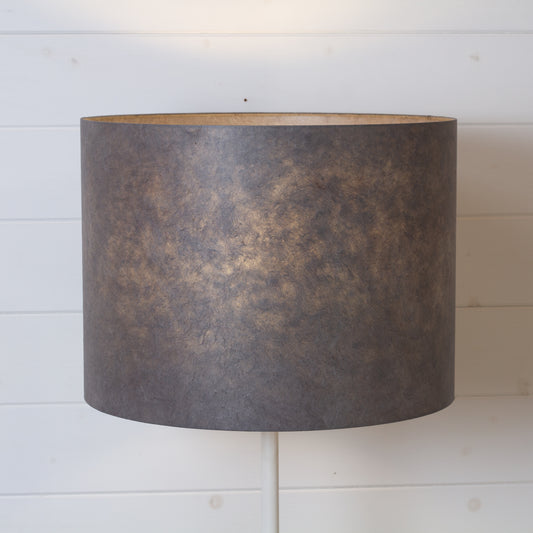 Drum Lamp Shade - P53 - Pewter Grey, 40cm(d) x 30cm(h)