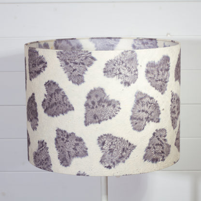 Drum Lamp Shade - B130 ~ Soft Hearts Lavender, 40cm(d) x 30cm(h)