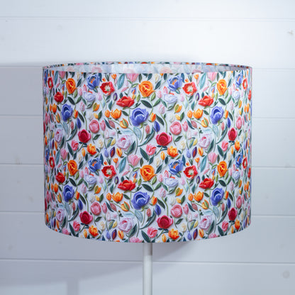 Drum Lamp Shade - F150 ~ Tulip Stems, 40cm(d) x 30cm(h)