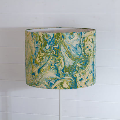 Drum Lamp Shade - B133 ~ Atlas Marble, 40cm(d) x 30cm(h)
