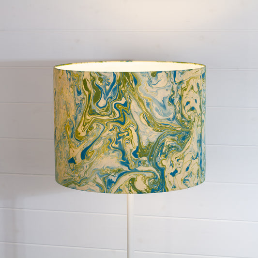 Drum Lamp Shade - B133 ~ Atlas Marble, 40cm(d) x 30cm(h)