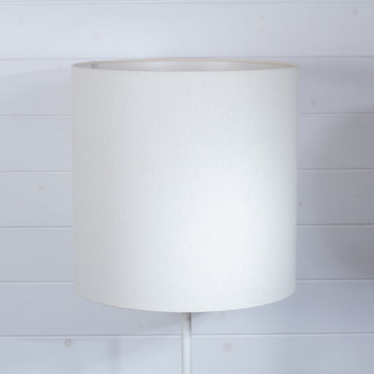 Drum Lamp Shade - F165 ~ Cream Linen, 40cm(d) x 40cm(h)