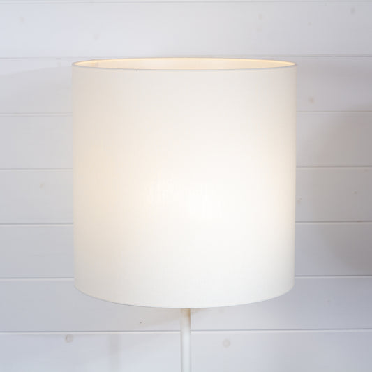 Drum Lamp Shade - F165 ~ Cream Linen, 40cm(d) x 40cm(h)