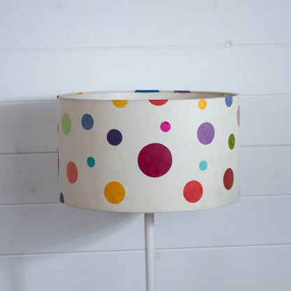 Drum Lamp Shade - P39 ~ Polka Dots, 40cm(d) x 25cm(h)