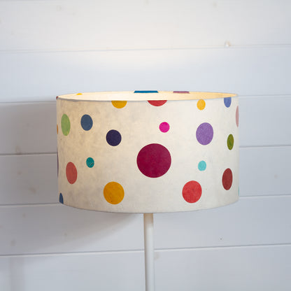 Drum Lamp Shade - P39 ~ Polka Dots, 40cm(d) x 25cm(h)