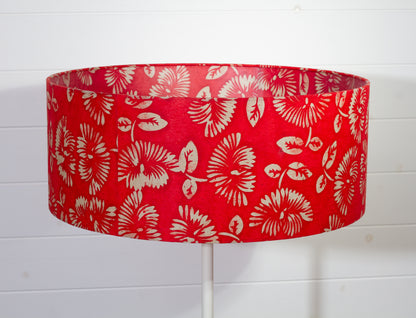 Drum Lamp Shades 50cm(d) x 20cm(h) ~  B118 Batik Peony Red