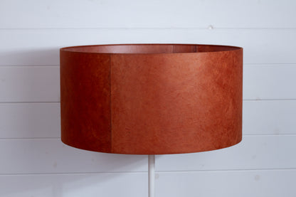 Drum Lamp Shade - P63 - Terracotta Lokta, 60cm(d) x 30cm(h)