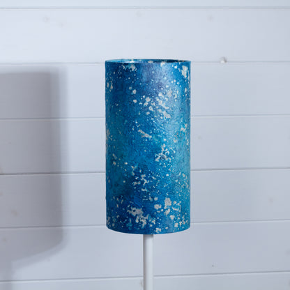 Drum Lamp Shade - B113 ~ Batik Ocean Blues, 15cm(diameter)