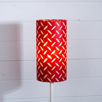 Drum Lamp Shade - P90 ~ Batik Tread Plate Red, 15cm(diameter)