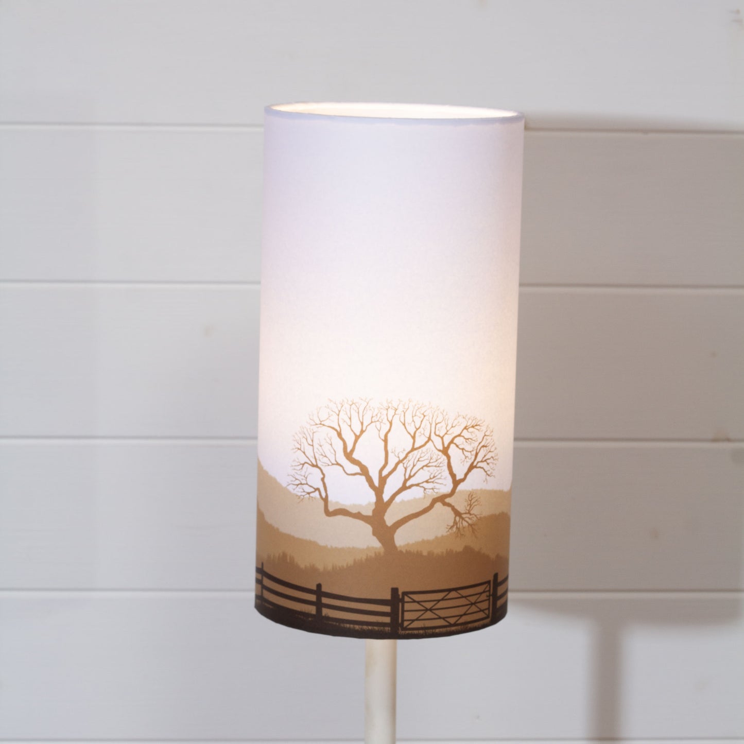 Landscape Gate Print Drum Lamp Shade 15cm(d) x 30cm(h) - 9 Colour Options