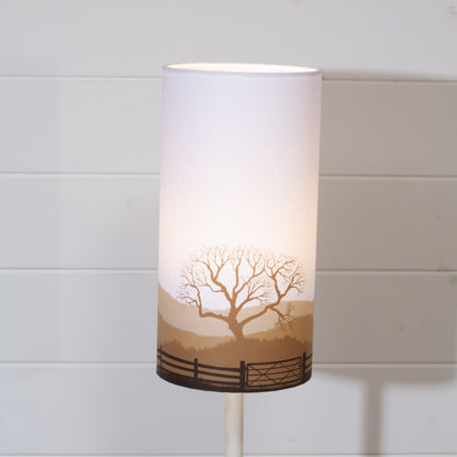 Landscape Gate Print Drum Lamp Shade 15cm(d) x 30cm(h) - 9 Colour Options