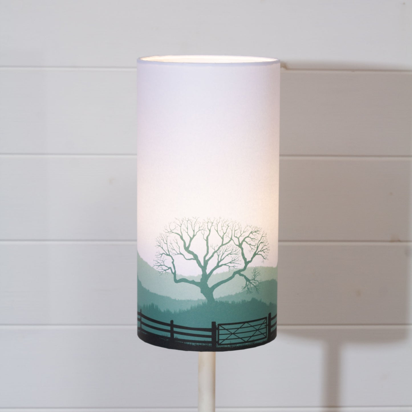 Landscape Gate Print Drum Lamp Shade 15cm(d) x 30cm(h) - 9 Colour Options