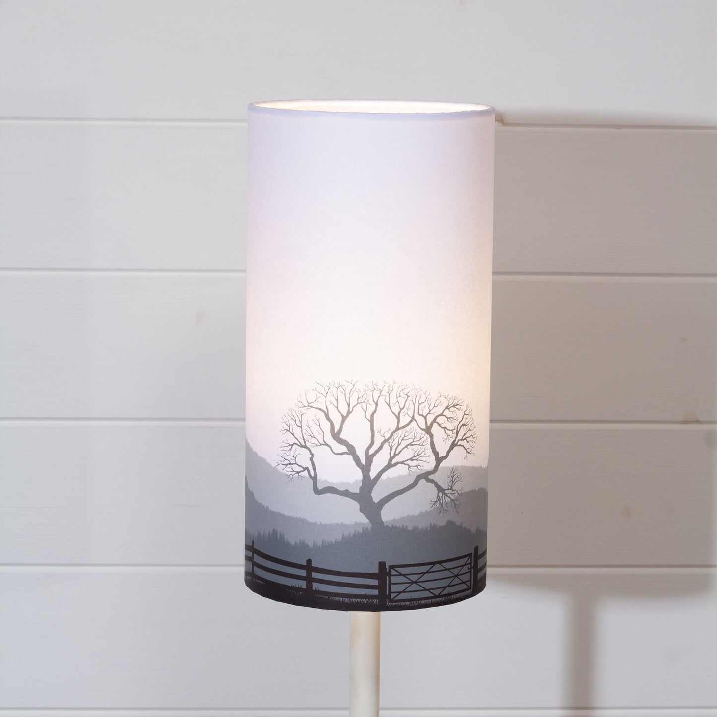 Landscape Gate Print Drum Lamp Shade 15cm(d) x 30cm(h) - 9 Colour Options