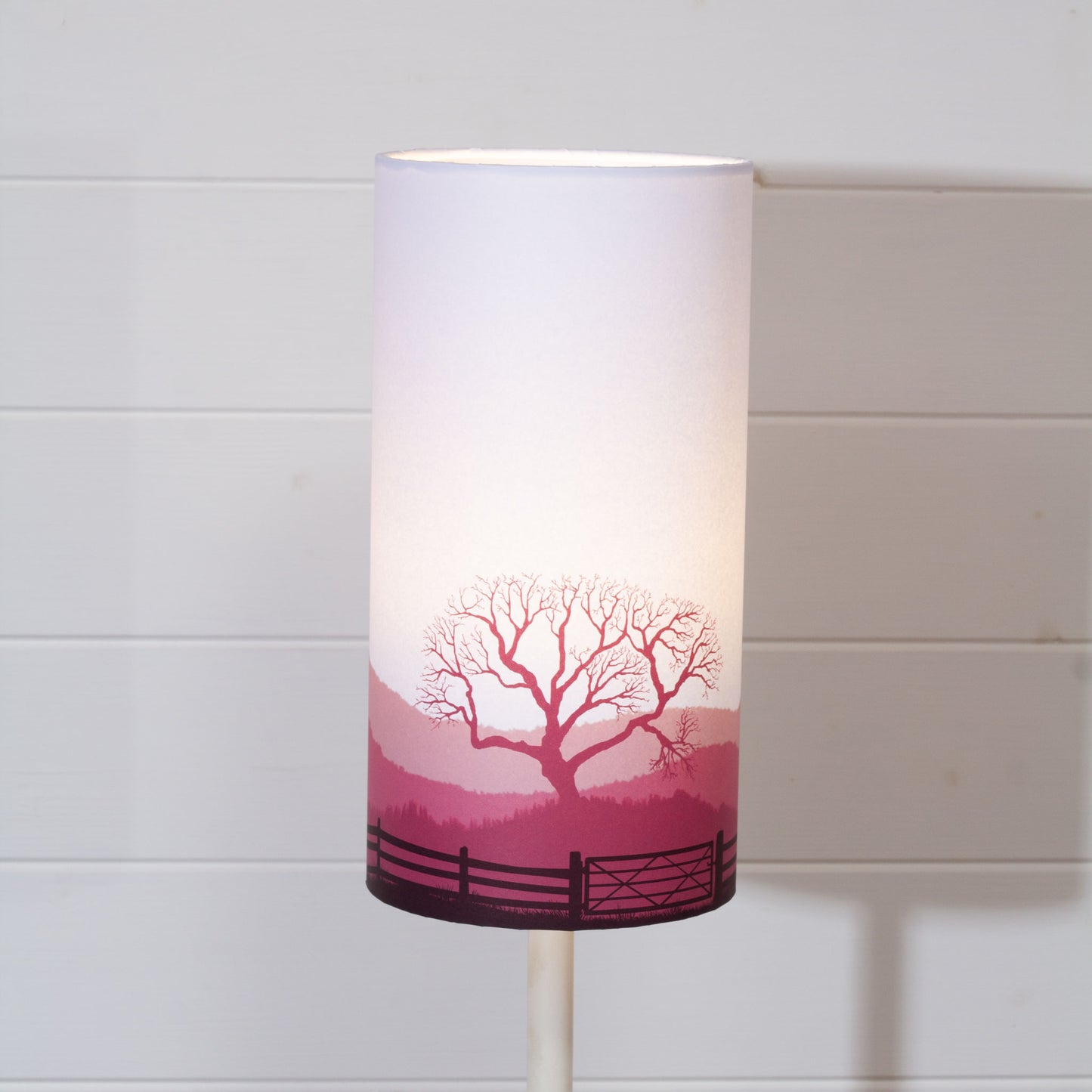 Landscape Gate Print Drum Lamp Shade 15cm(d) x 30cm(h) - 9 Colour Options