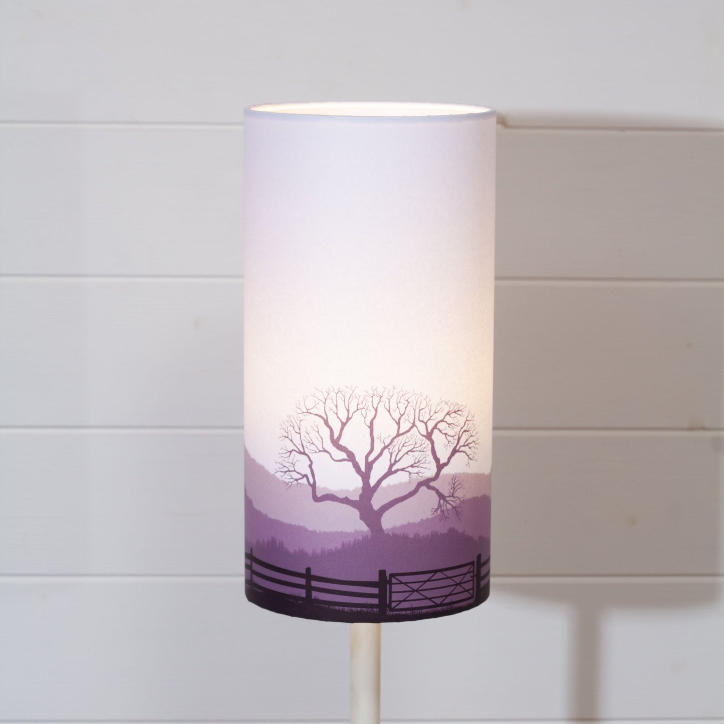 Landscape Gate Print Drum Lamp Shade 15cm(d) x 30cm(h) - 9 Colour Options