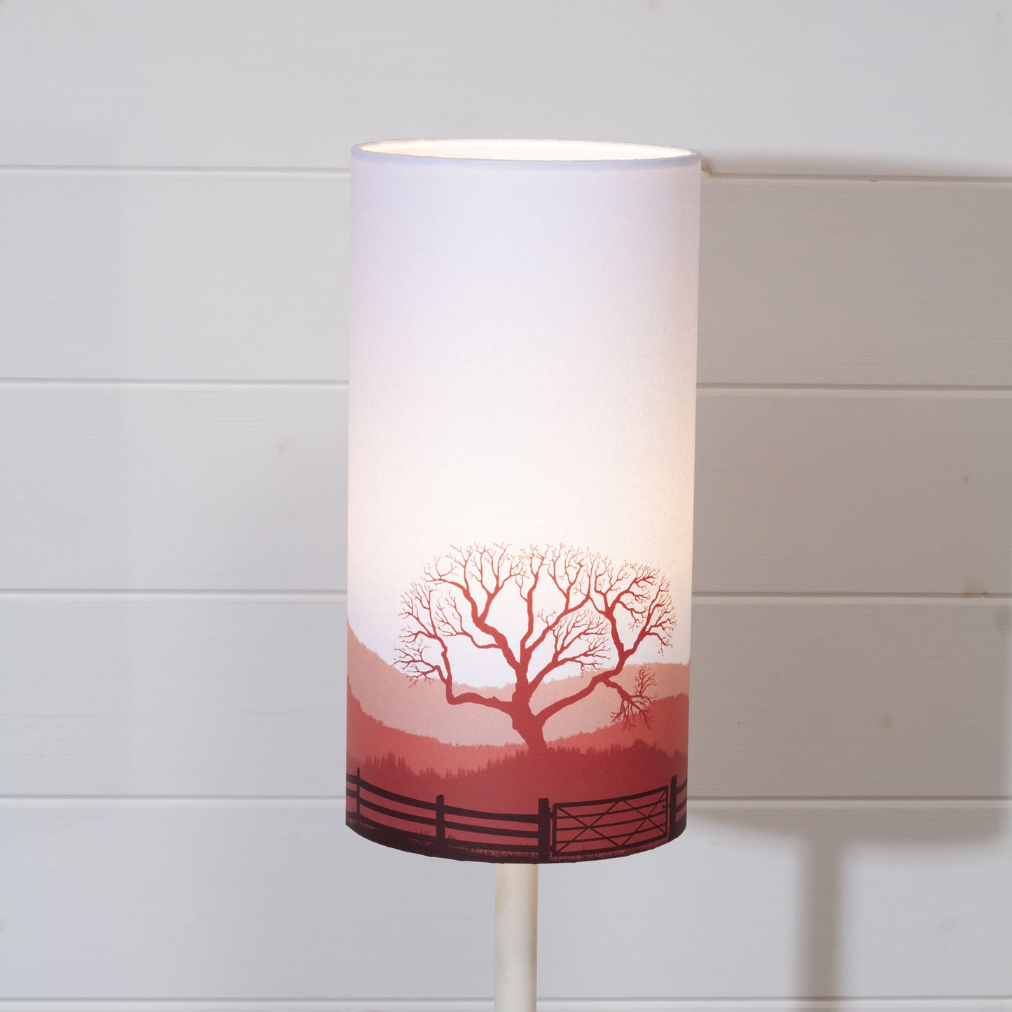 Landscape Gate Print Drum Lamp Shade 15cm(d) x 30cm(h) - 9 Colour Options