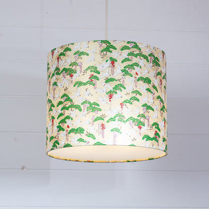 Drum Lamp Shade - W05 ~ Cranes, 30cm(d) x 25cm(h)