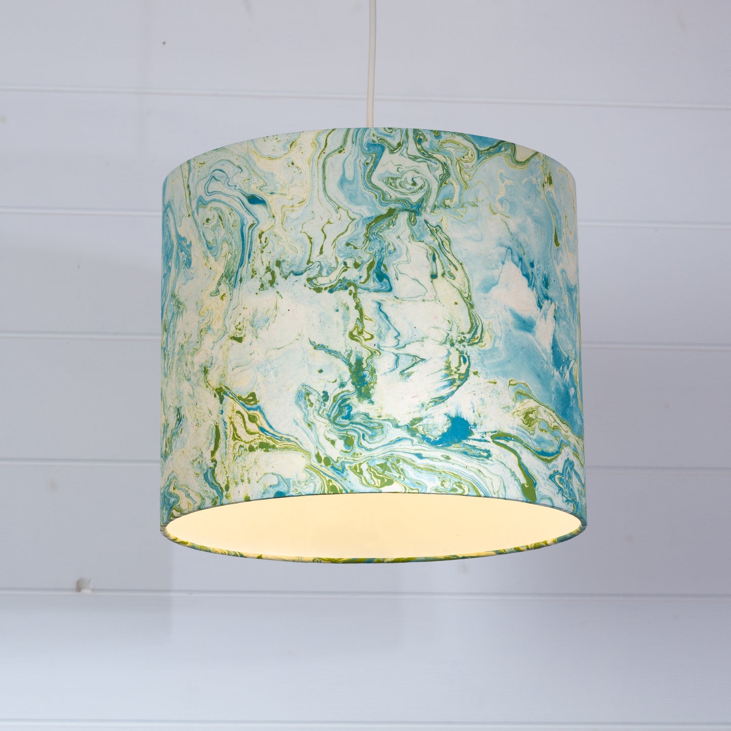 Drum Lamp Shade - B133 ~ Atlas Marble 30cm(d) x 25cm(h)