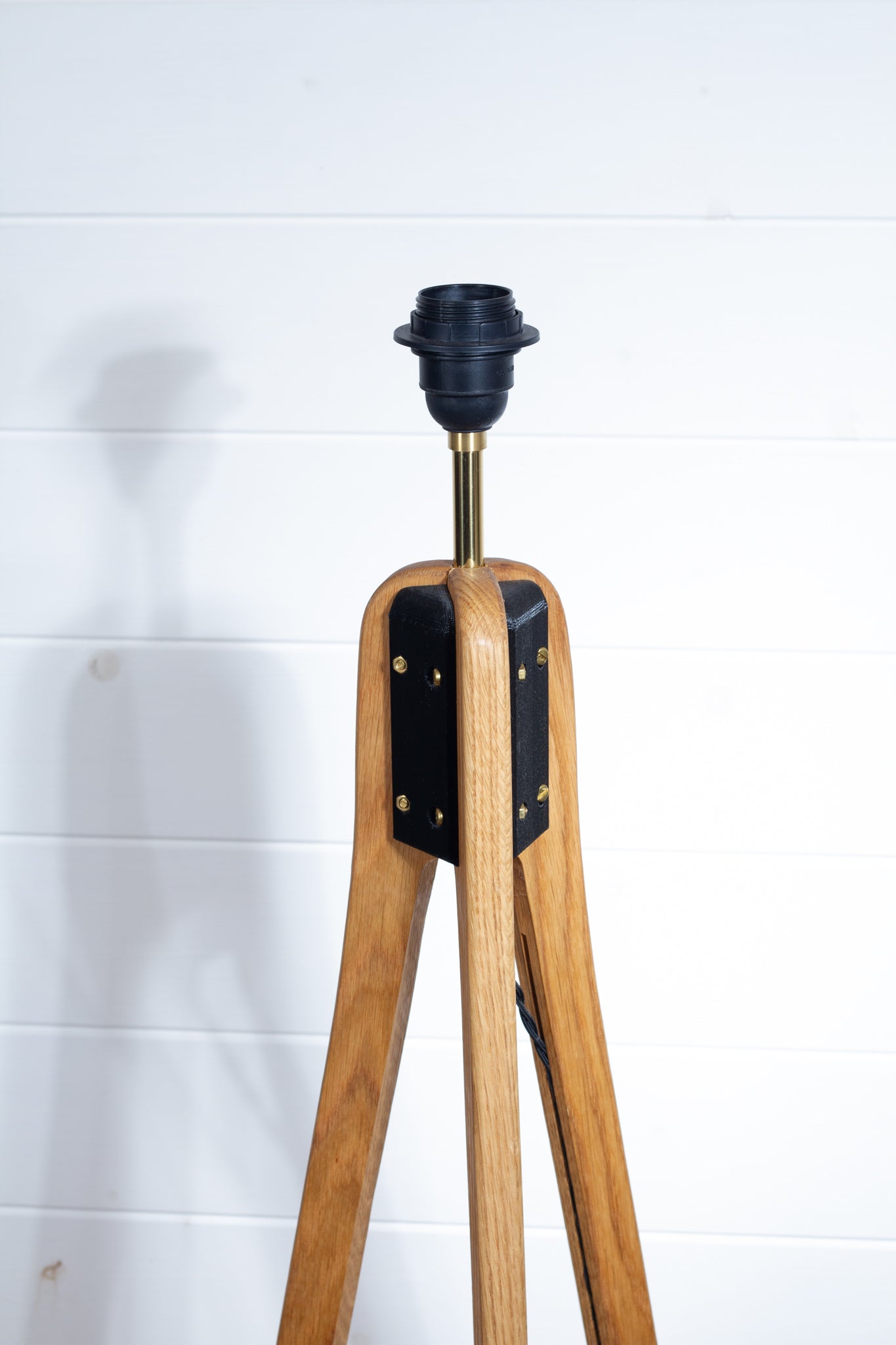 Handmade Oak Tripod Floor Lamp (Base only)