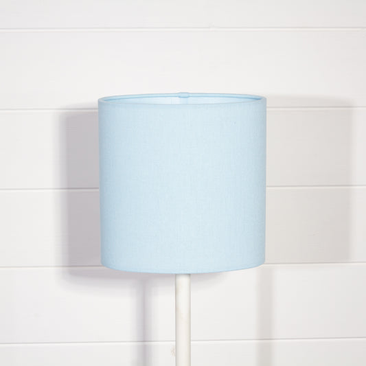 Oval Lamp Shades F190 ~ Baby Blue Linen
