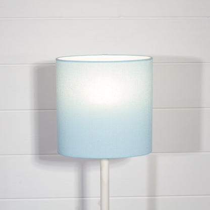 Oval Lamp Shades F190 ~ Baby Blue Linen