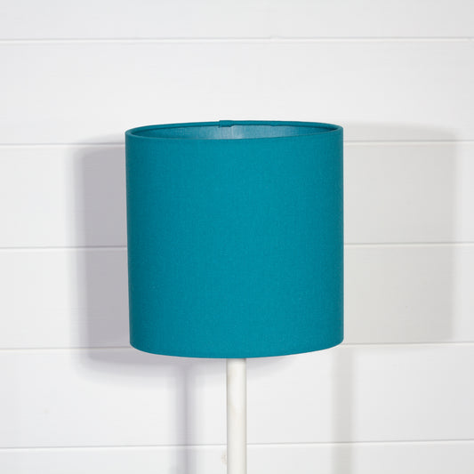 Oval Lamp Shades F185 ~ Teal Linen