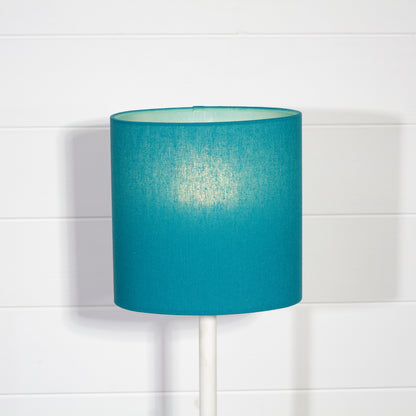 Oval Lamp Shades F185 ~ Teal Linen