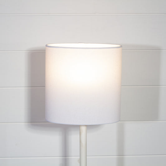 Oval Lamp Shades F160 ~ White Linen