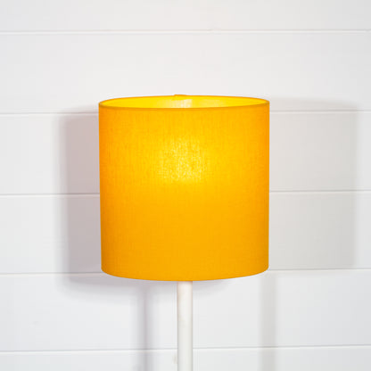 Oval Lamp Shades F180 ~ Yellow Ochre Linen