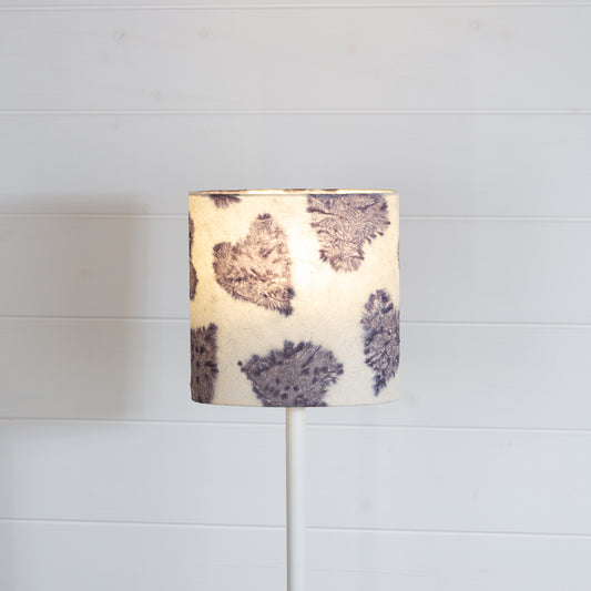 Oval Lamp Shade - B130 ~ Soft Hearts Lavender, 20cm(w) x 20cm(h) x 13cm(d)