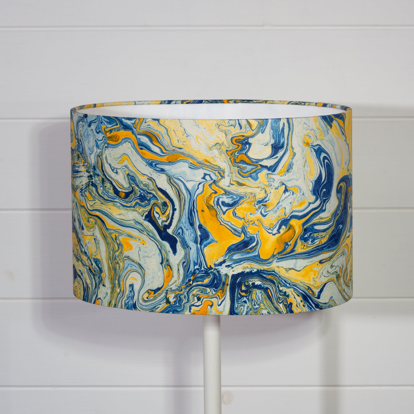 Oval Lamp Shade -  B139 ~ Coastline Marble, 30cm(w) x 20cm(h) x 22cm(d)