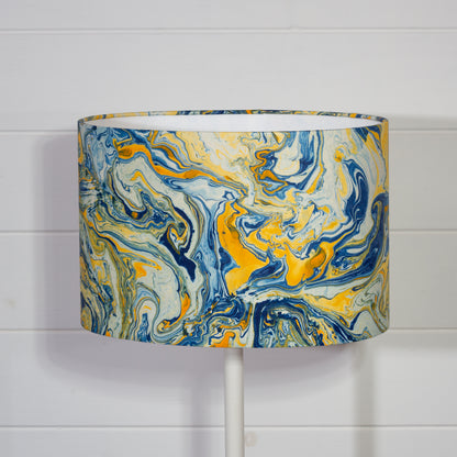 Oval Lamp Shade -  B139 ~ Coastline Marble, 30cm(w) x 20cm(h) x 22cm(d)