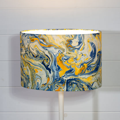 Oval Lamp Shade -  B139 ~ Coastline Marble, 30cm(w) x 20cm(h) x 22cm(d)