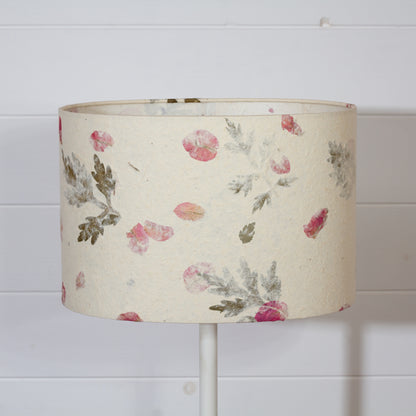 Oval Lamp Shade - B142 ~ Leaves and Flowers, 30cm(w) x 20cm(h) x 22cm(d)