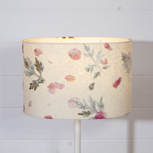 Oval Lamp Shade - B142 ~ Leaves and Flowers, 30cm(w) x 20cm(h) x 22cm(d)