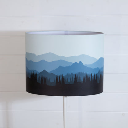 Landscape #4 Print Oval Lamp Shade 40cm(w) x 30cm(h) x 30cm(d) - 7 Colour Options