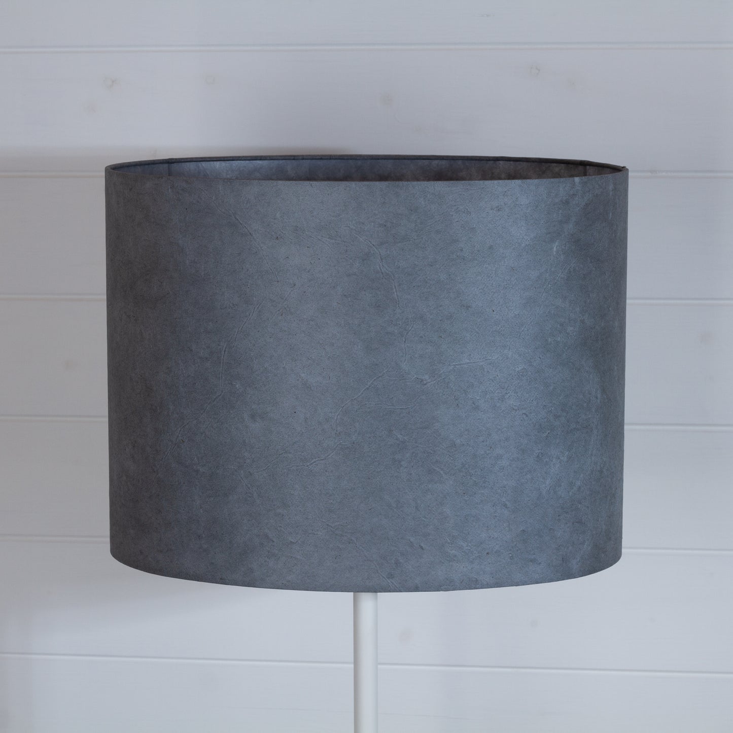 Oval Lamp Shade - P53 - Pewter Grey, 40cm(w) x 30cm(h) x 30cm(d)