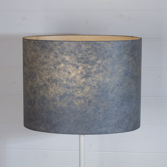 Oval Lamp Shade - P53 - Pewter Grey, 40cm(w) x 30cm(h) x 30cm(d)