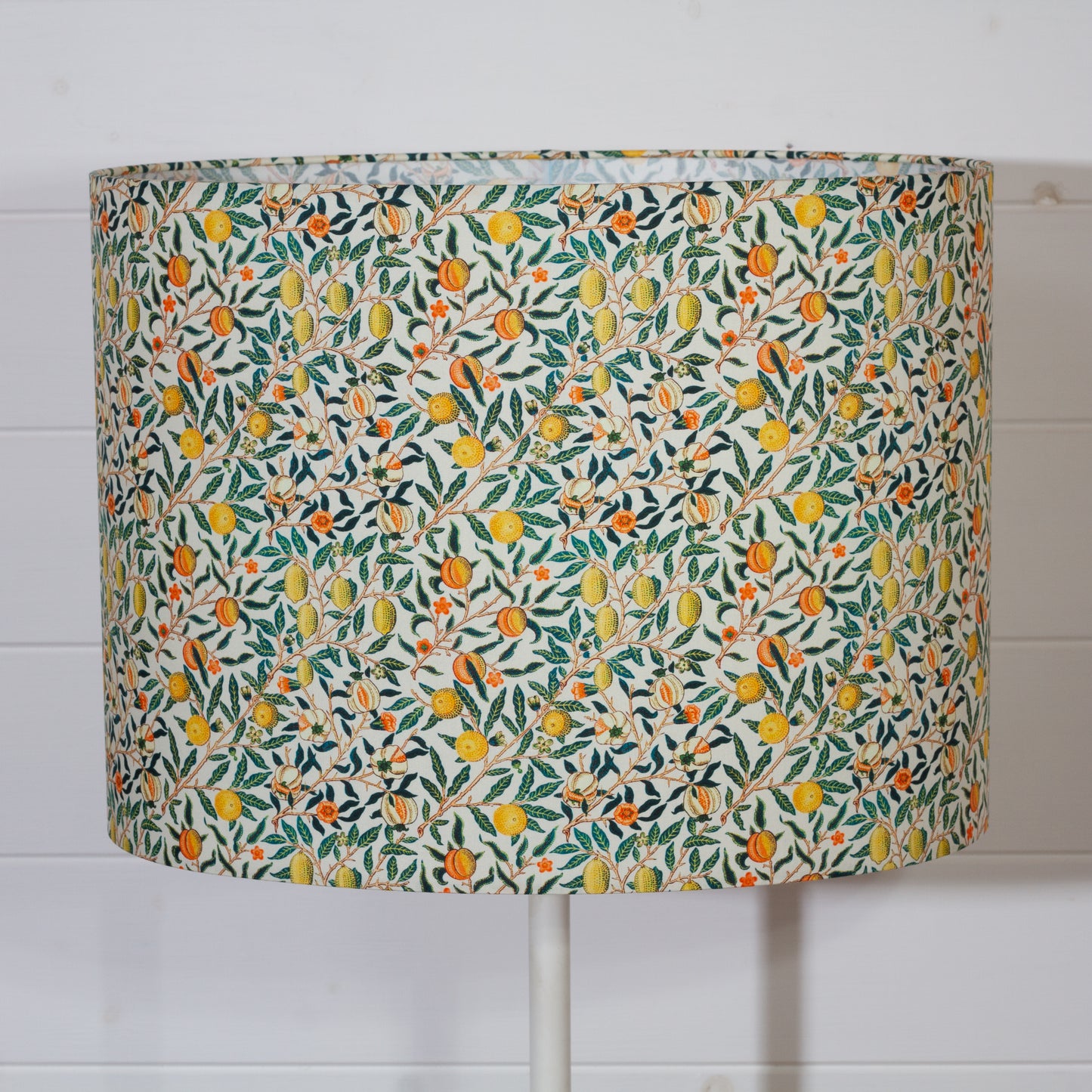 Oval Lamp Shade - F110 ~ William Morris Fruits, 40cm(w) x 30cm(h) x 30cm(d)
