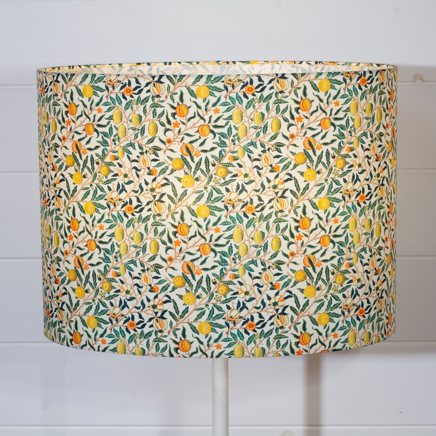 Oval Lamp Shade - F110 ~ William Morris Fruits, 40cm(w) x 30cm(h) x 30cm(d)