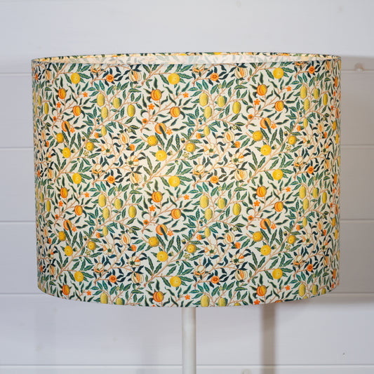 Oval Lamp Shade - F110 ~ William Morris Fruits, 40cm(w) x 30cm(h) x 30cm(d)