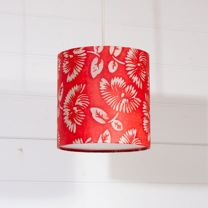 Drum Lamp Shades 20cm(d) x 20cm(h)  B118 ~ Batik Peony Red