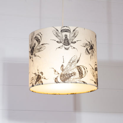 Drum Lamp Shade - P42 - Bees Screen Print, 25cm x 20cm